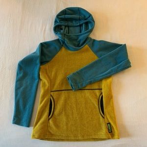 NWOT Women’s XS Melanzana Microgrid Aqua/Yellow